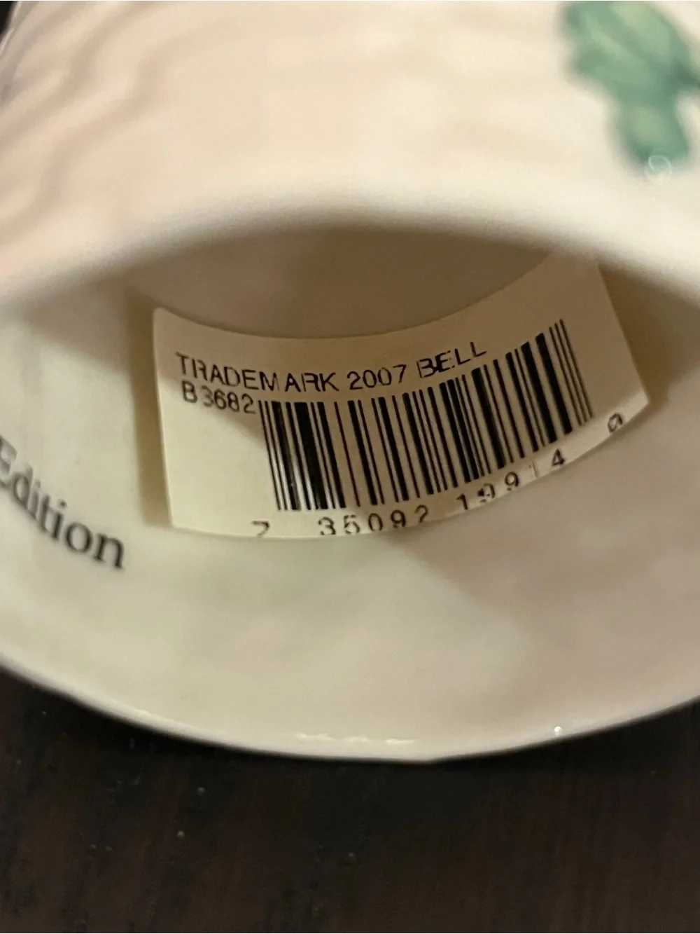 Belleek Trademark 2007 Annual Ornament Bell